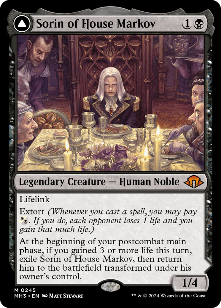 Sorin of House Markov // Sorin, Ravenous Neonate (MH3-245) - Modern Horizons 3 [Mythic] - Image 5